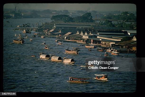 Boats on the Chao Phraya River