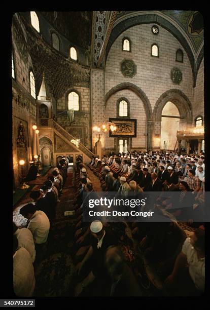 Muslims Pray at Bey Mosque