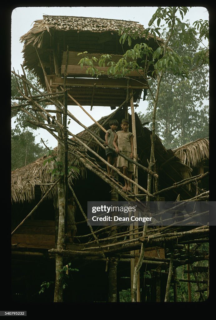 Higaonon Children on Footbridge