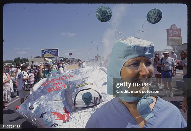 Roswell, New Mexico: Crash And Burn Extravaganza Parade During UFO Expo.