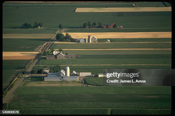 farms and fields - michigan farm stock pictures, royalty-free photos & images