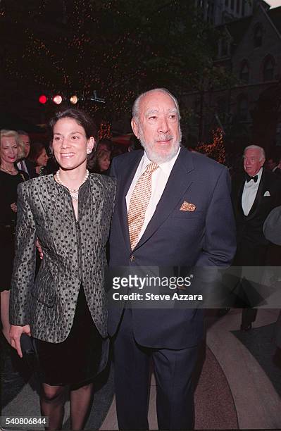 Actor Anthony Quinn and his wife, Kathy Benvin, attend the 25th anniversary party for the Le Cirque and Osteria del Circo restaurants.