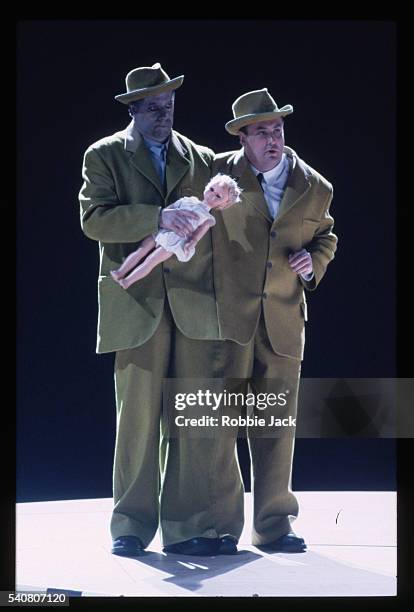 singers perform in das rheingold - opera london stock pictures, royalty-free photos & images