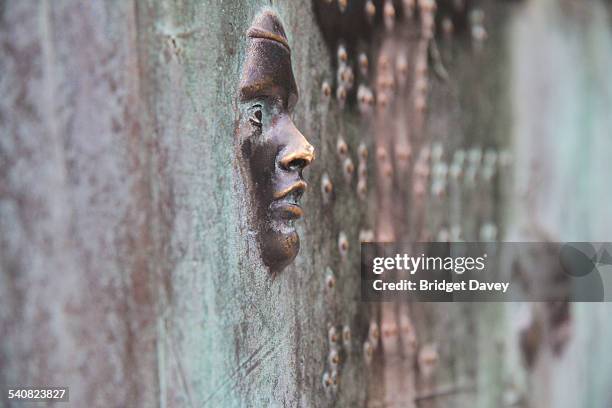 Robert Graham's bronze sculptures symbolising 54 social programs of the New Deal at the Franklin Delano Roosevelt or FDR Memorial in Washington DC,...