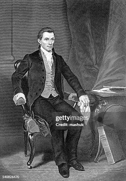 illustrations, cliparts, dessins animés et icônes de 5 james monroe-président - james monroe président des états unis