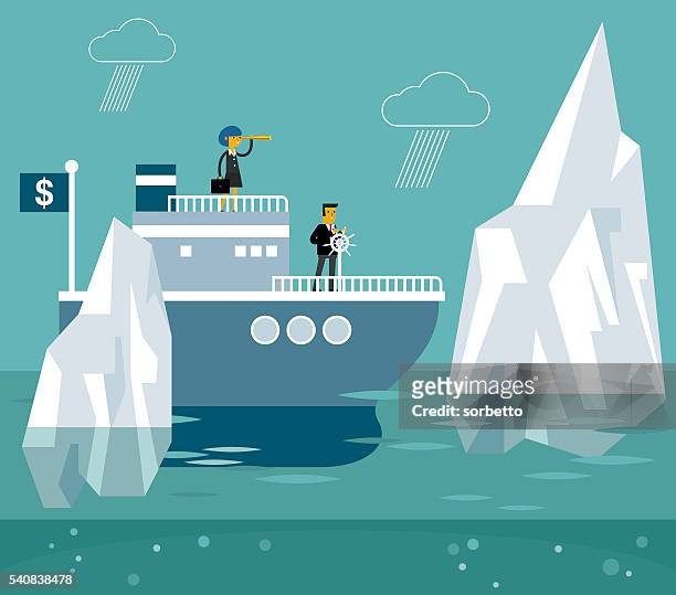 stockillustraties, clipart, cartoons en iconen met iceberg - ijsberg