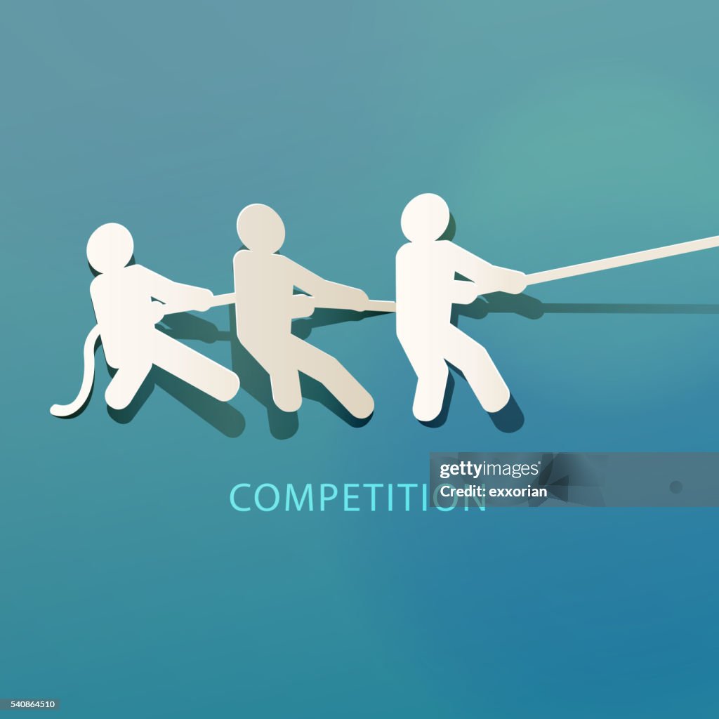 Competitiongraphic Competition Concept Paper Cut High-Res Vector Graphic - Getty Images