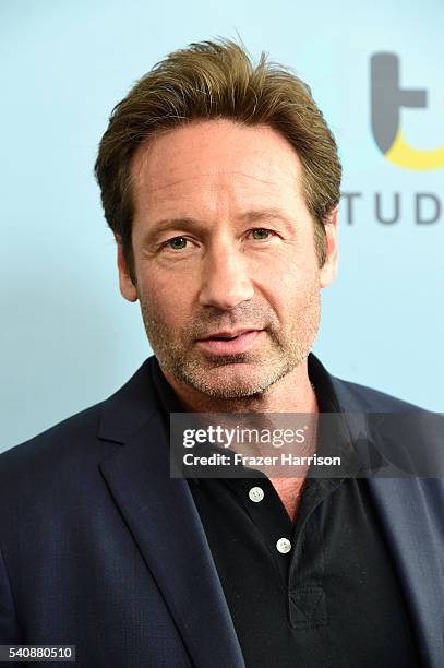 Actor David Duchovny arrives at the Premiere of NBC's "Aquarius" Season 2 at The Paley Center for Media on June 16, 2016 in Beverly Hills, California.