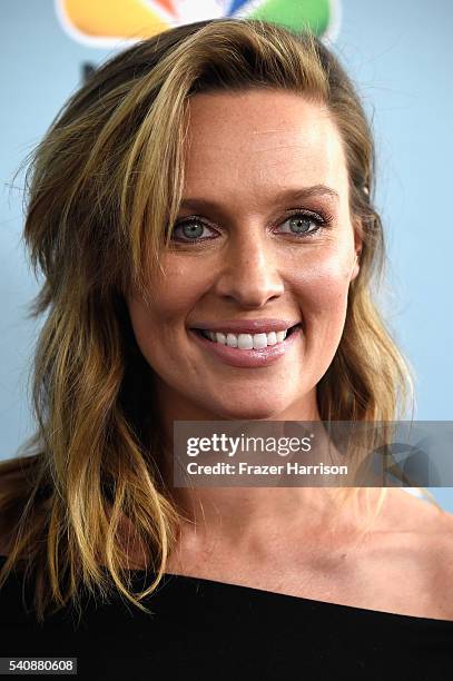 Actress Michaela McManus arrives at the Premiere of NBC's "Aquarius" Season 2 at The Paley Center for Media on June 16, 2016 in Beverly Hills,...