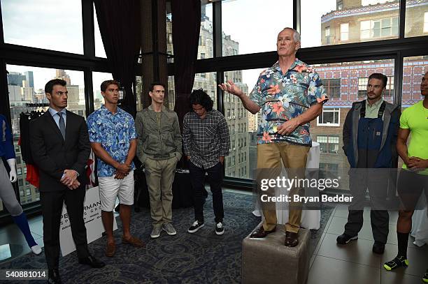 Of Cocona/37.5 Jeff Bowman speaks at the 37.5/Cocona Brand showcase event at Gansevoort Park Avenue on June 16, 2016 in New York City.