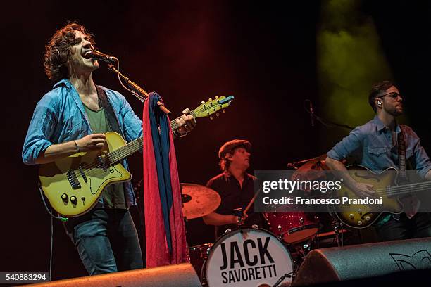 Jack Savoretti performs at Summer Arena Assago on June 16, 2016 in Milan, Italy.
