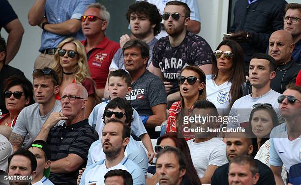 Kimberly Crew, wife of Joe Hart of England, Coleen Rooney, wife of Wayne Rooney and their sons Kai Rooney and Klay Rooney, Rebekah Vardy, wife of...