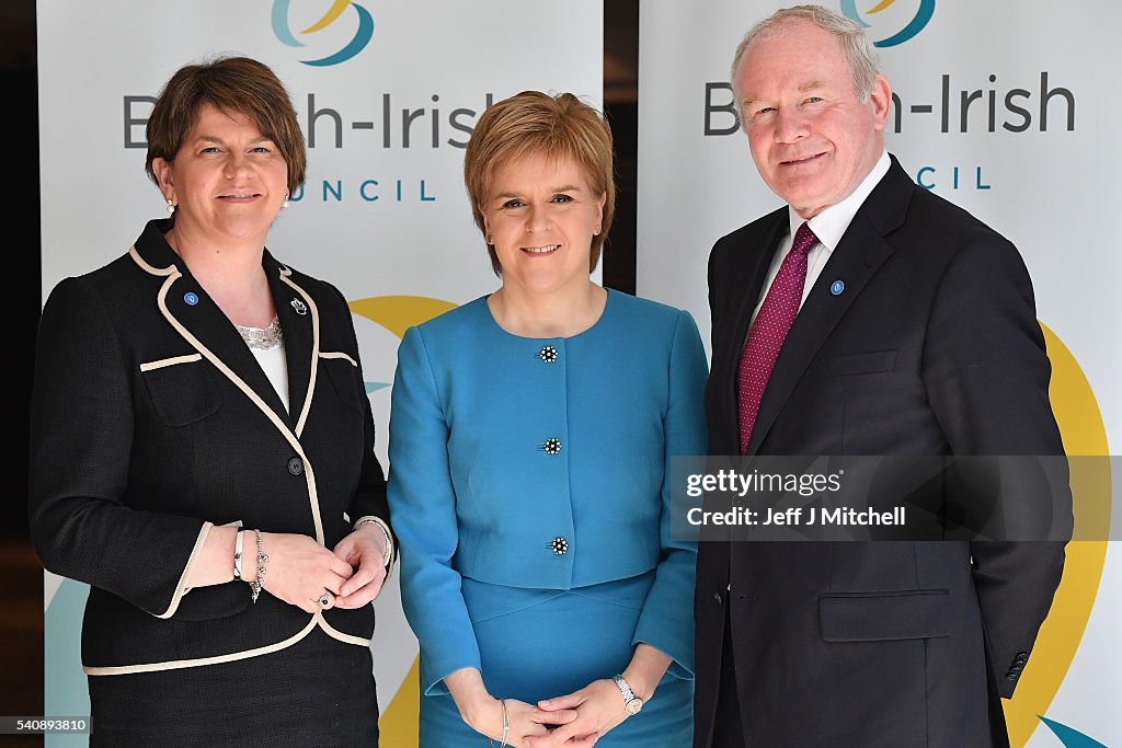 Nicola Sturgeon Hosts The 26th Annual British-Irish Council Summit Meeting