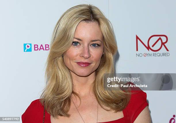 Actress Jessica Morris attends "The Babes For Boobs" charity event benefitting the Los Angeles county affiliate of the Susan G. Komen foundation on...