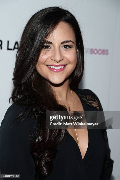 Actress Stephanie Andrea Barron attends the Babes for Boobs Bachelor Auction benefitting the Los Angeles County Affiliate of Susan G. Komen on June...