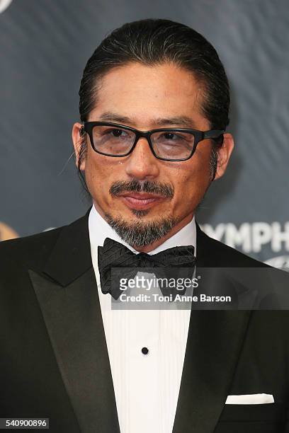 Hiroyuki Sanada arrives at the 56th Monte Carlo TV Festival Closing Ceremony and Golden Nymph Awards at The Grimaldi Forum on June 16, 2016 in...