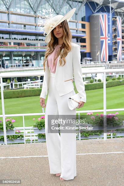 Guest attends day 4 of Royal Ascot at Ascot Racecourse on June 17, 2016 in Ascot, England.