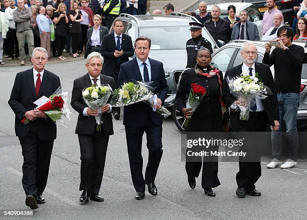 Hilary Benn MP for Leeds Central, Speaker of the House of Commons John Bercow, Prime Minister David Cameron, Chaplain to the Speaker of the House of...