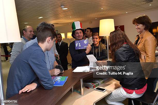 Atmosphere at Casa Azzurri On Tour on June 17, 2016 in Toulouse, France.