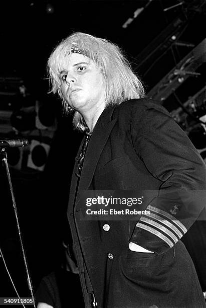 The Gun Club's Jeffrey Lee Pierce performing at the Peppermint Lounge in New York City on November 11, 1982.