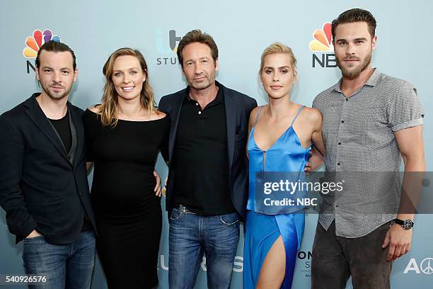 Screening and Panel Discussion at the Paley Center, June 16, 2016 -- Pictured: Gethin Anthony, Michaela McManus, David Duchovny, Claire Holt, Grey...