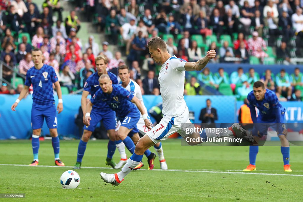 Czech Republic v Croatia - Group D: UEFA Euro 2016