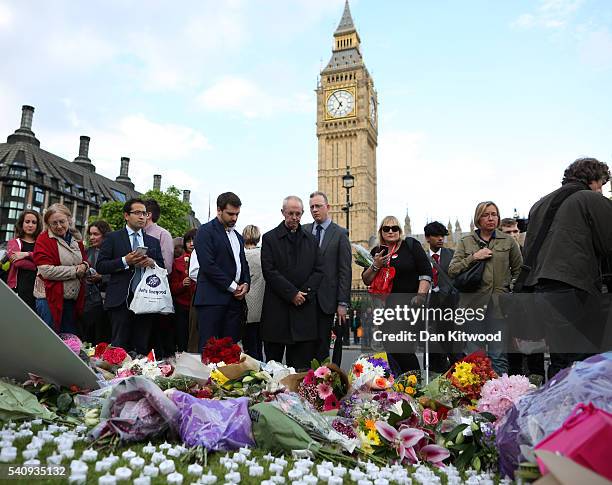 Archbishop of Canterbury Justin Welby attends a vigil in memory of Labour MP Jo Cox on Parliament Square on June 17, 2016 in London, England. The...