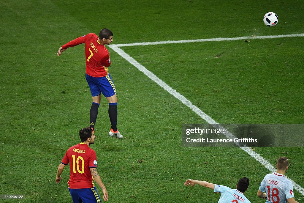 Spain v Turkey - Group D: UEFA Euro 2016