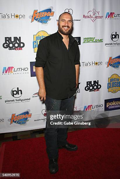 Actor/stuntman Erik Aude attends the Raising the Stakes Celebrity Charity Poker Tournament benefiting the One Step Closer Foundation at Planet...