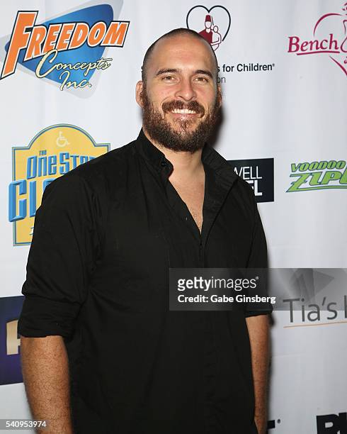 Actor/stuntman Erik Aude attends the Raising the Stakes Celebrity Charity Poker Tournament benefiting the One Step Closer Foundation at Planet...