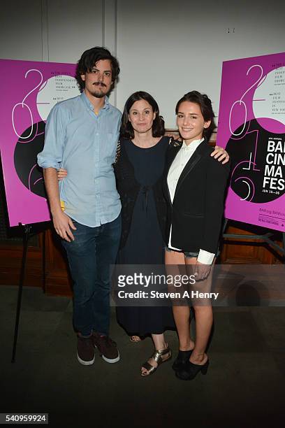 Actors Keith Poulson, Ally Sheedy and Addison Timlin attend the BAMcinemaFest 2016 Little Sister premiere at BAM Rose Cinemas on June 17, 2016 in New...