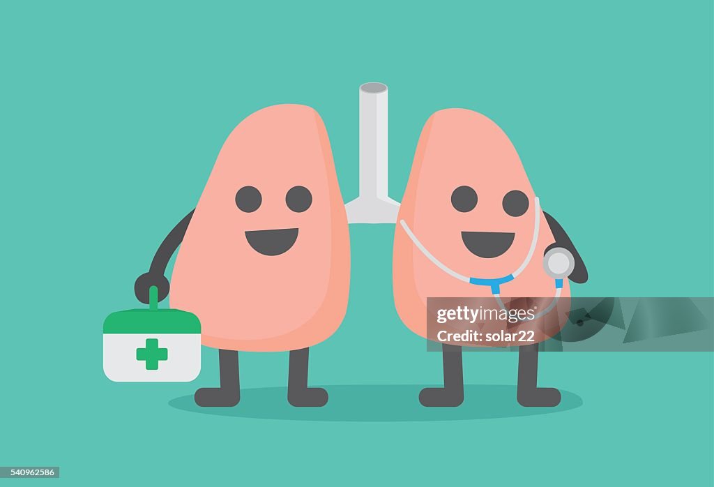 Doctor Lung Cartoon Character High-Res Vector Graphic - Getty Images