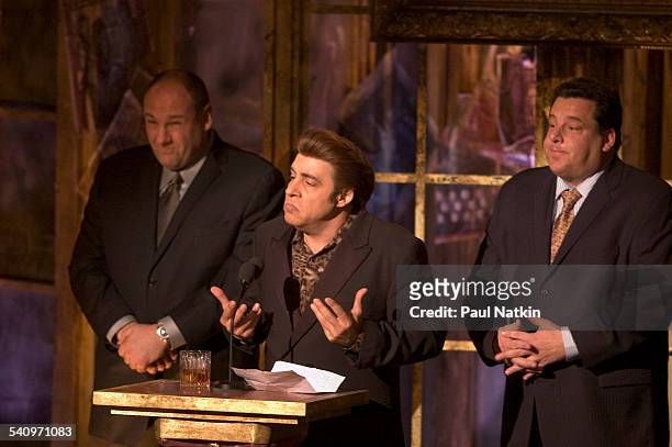 American musician and occasional actor Steven Van Zandt speaks during the Rock and Roll Hall of Fame Induction Ceremoy at the Waldorf Astoria, New...