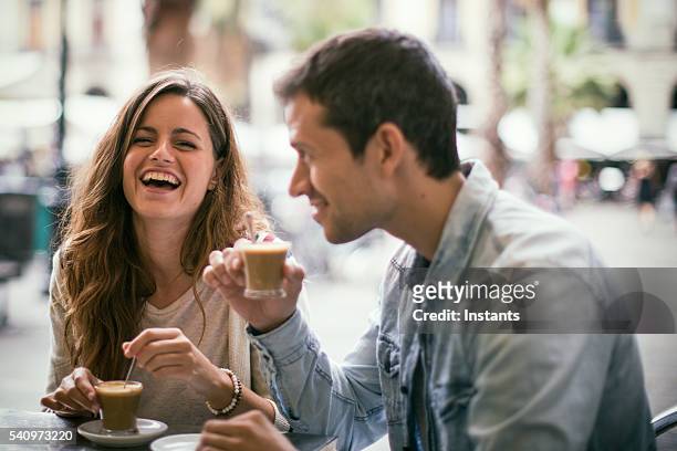 coffee break - coffee on patio stock pictures, royalty-free photos & images
