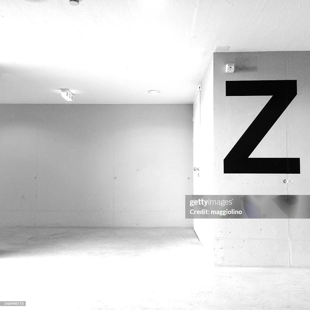 Alphabet Z On Wall