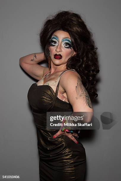 Performer Gia arrives at 25th Anniversary Screening of "Vegas in Space" at Frameline40 film festival on June 17, 2016 in San Francisco, California.