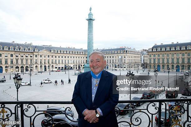 Levon Sayan receives Insignia of "Commandeur de l'Ordre National du Merite" at Hotel d'Evreux on June 14, 2016 in Paris, France.