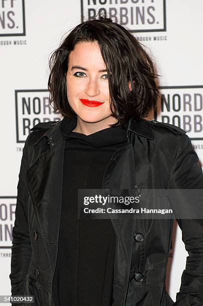 Megan Washington arrives ahead of the Art of Music 2016 at Art Gallery Of NSW on June 18, 2016 in Sydney, Australia.