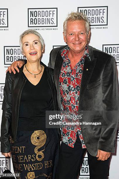 Iva Davies arrives ahead of the Art of Music 2016 at Art Gallery Of NSW on June 18, 2016 in Sydney, Australia.