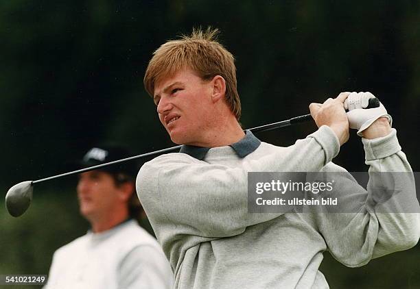 - COLGolfspieler, USAmit Golfschläger beim Mercedes GermanMasters in Motzen- Oktober 1994