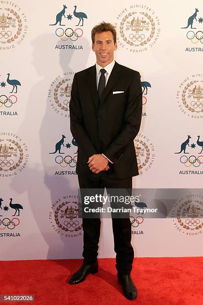 Grant Hackett arrives at the Prime Minister's Olympic Dinner at The Melbourne Convention and Exhibition Centre on June 18, 2016 in Melbourne,...