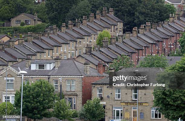 General view across the West Yorkshire town of Batley, in the constituency of murdered MP Jo Cox on June 18, 2016 in Batley, United Kingdom. The...