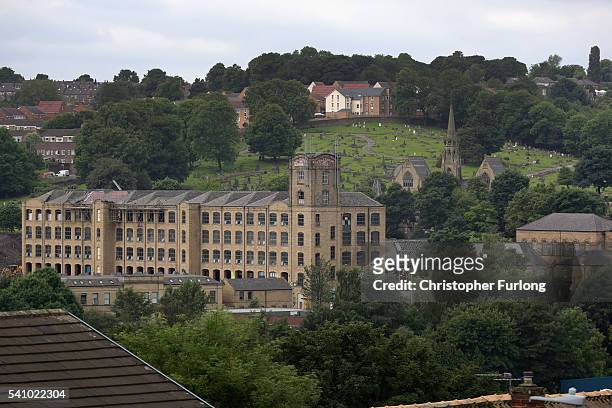 General view across the West Yorkshire town of Batley, in the constituency of murdered MP Jo Cox on June 18, 2016 in Batley, United Kingdom. The...