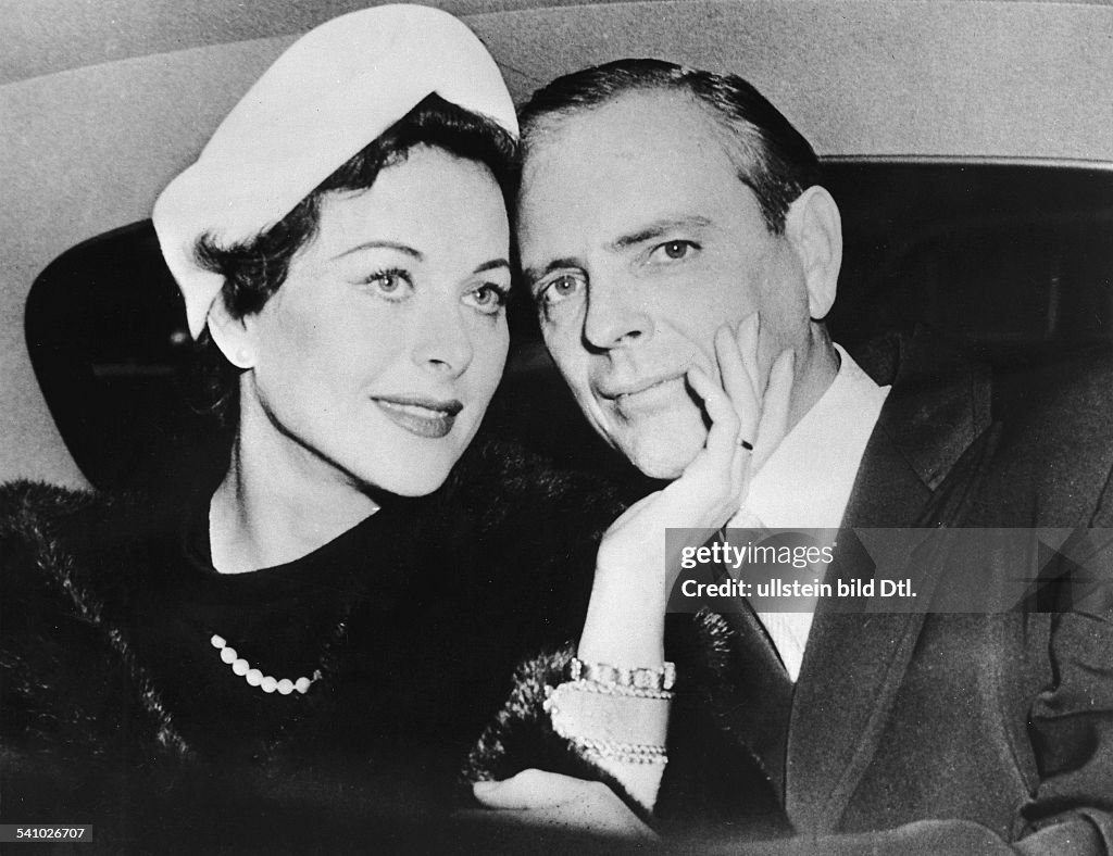 Lamarr, Hedy mit ihrem 5. Ehemann W. Howard Lee