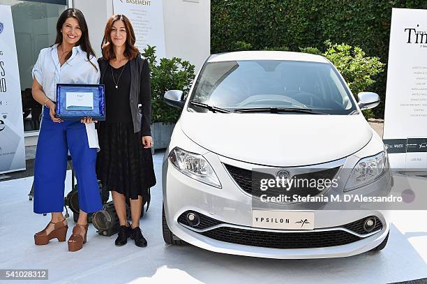 Designer Federica Tosi and Antonella Bruno attend Lancia Time Award Ceremony during Milan Men's Fashion Week SS17 on June 18, 2016 in Milan, Italy.