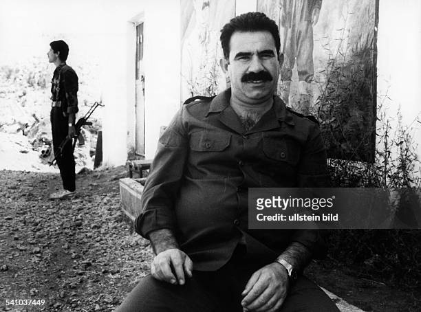 Abdullah Öcalan, leader of the PKK, who is waging a guerrilla war against the Turkish government from Lebanon
