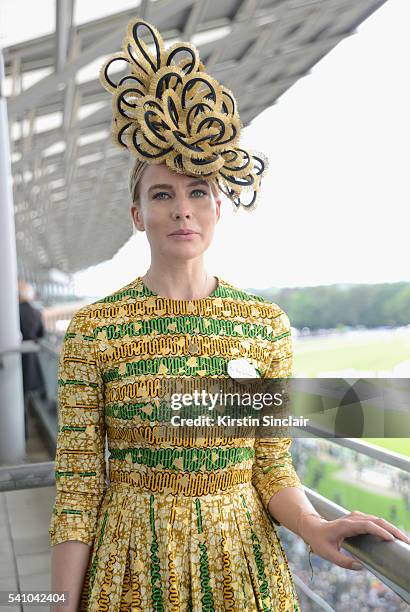 Amy Williams attends day 3 of Royal Ascot at Ascot Racecourse on June 16, 2016 in Ascot, England.