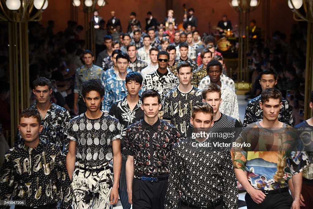 Dolce And Gabbana - Runway - Milan Men's Fashion Week SS17