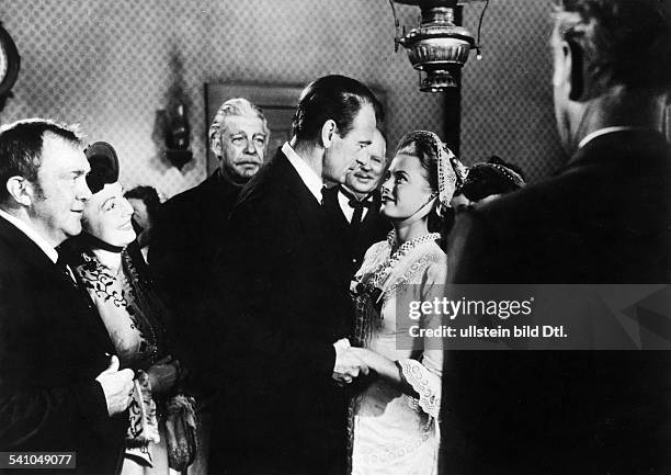 Kelly, Grace *-+Schauspielerin, USAGracia Patricia als Fuerstin von Monaco 1956-1982- mit Gary Cooper in dem Film'Zwoelf Uhr Mittags' - 1952