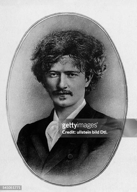 Paderewski, Ignacy *18.11.1860-+Pianist, Komponist, Politiker, Polen- Portrait, zeitgenoessische Graphik- undatiert